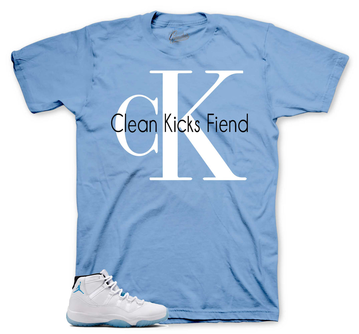 Retro 11 Legend Blue Clean Kicks Shirt