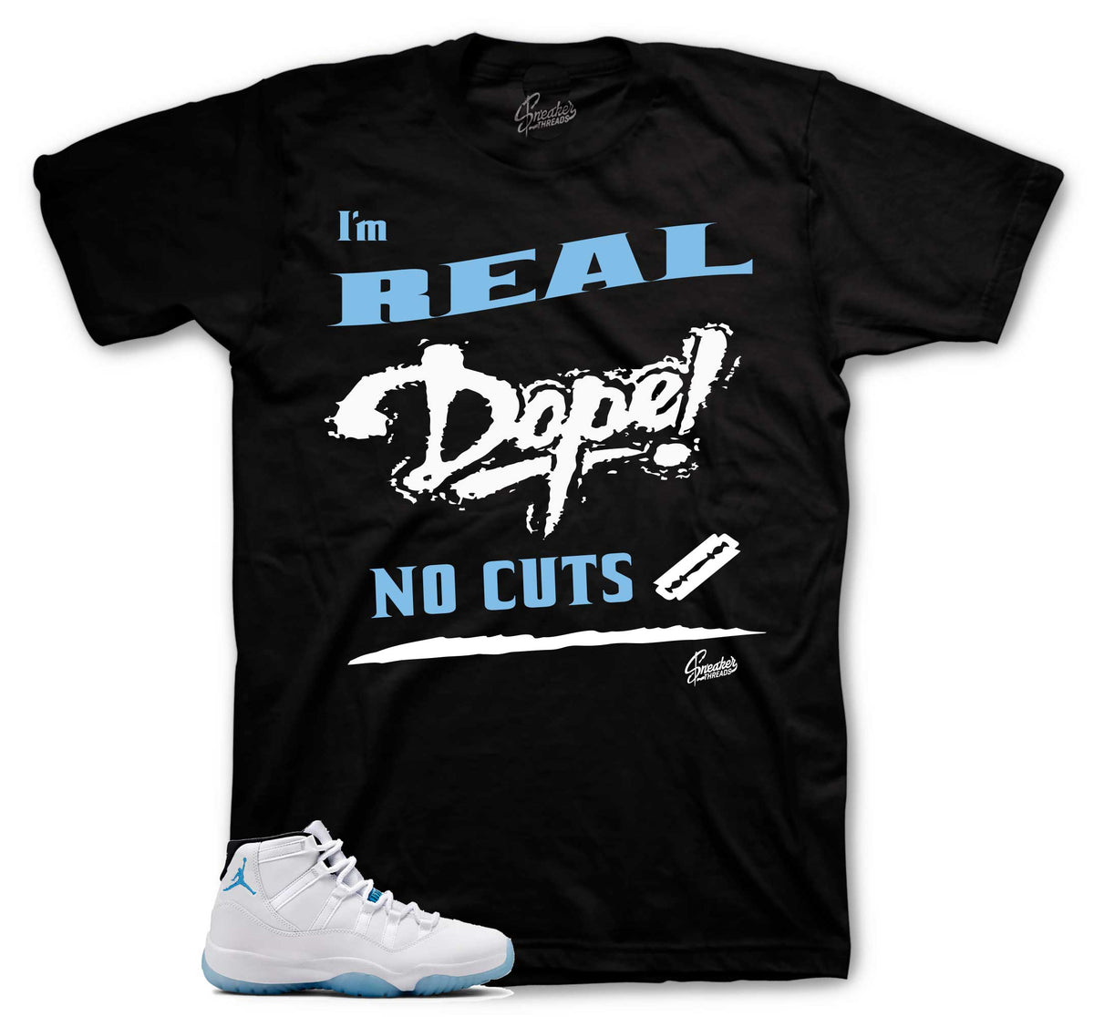 Retro 11 Legend Blue No Cuts Shirt