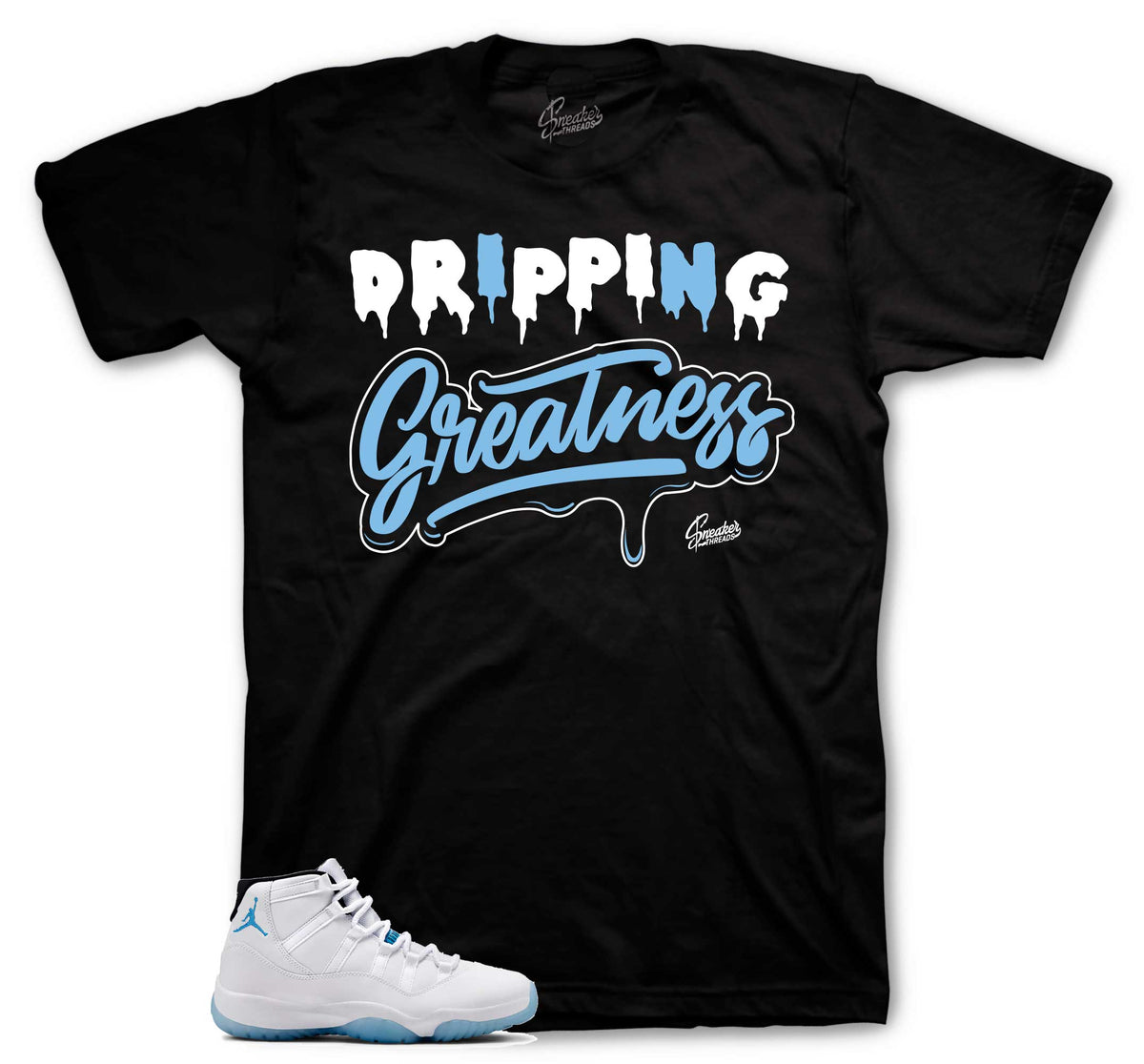 Retro 11 Legend Blue Dripping Greatness Shirt