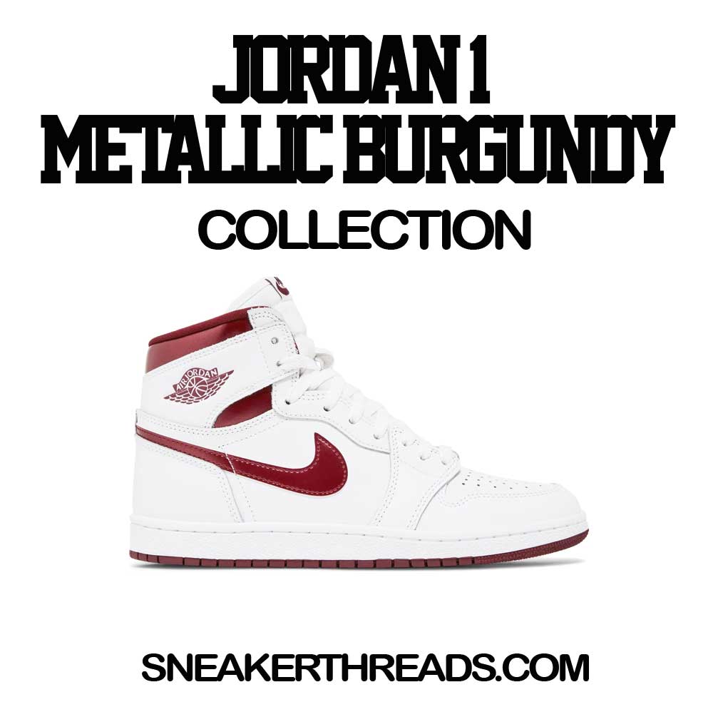 Retro 1 Metallic Burgundy Greatest Shirt
