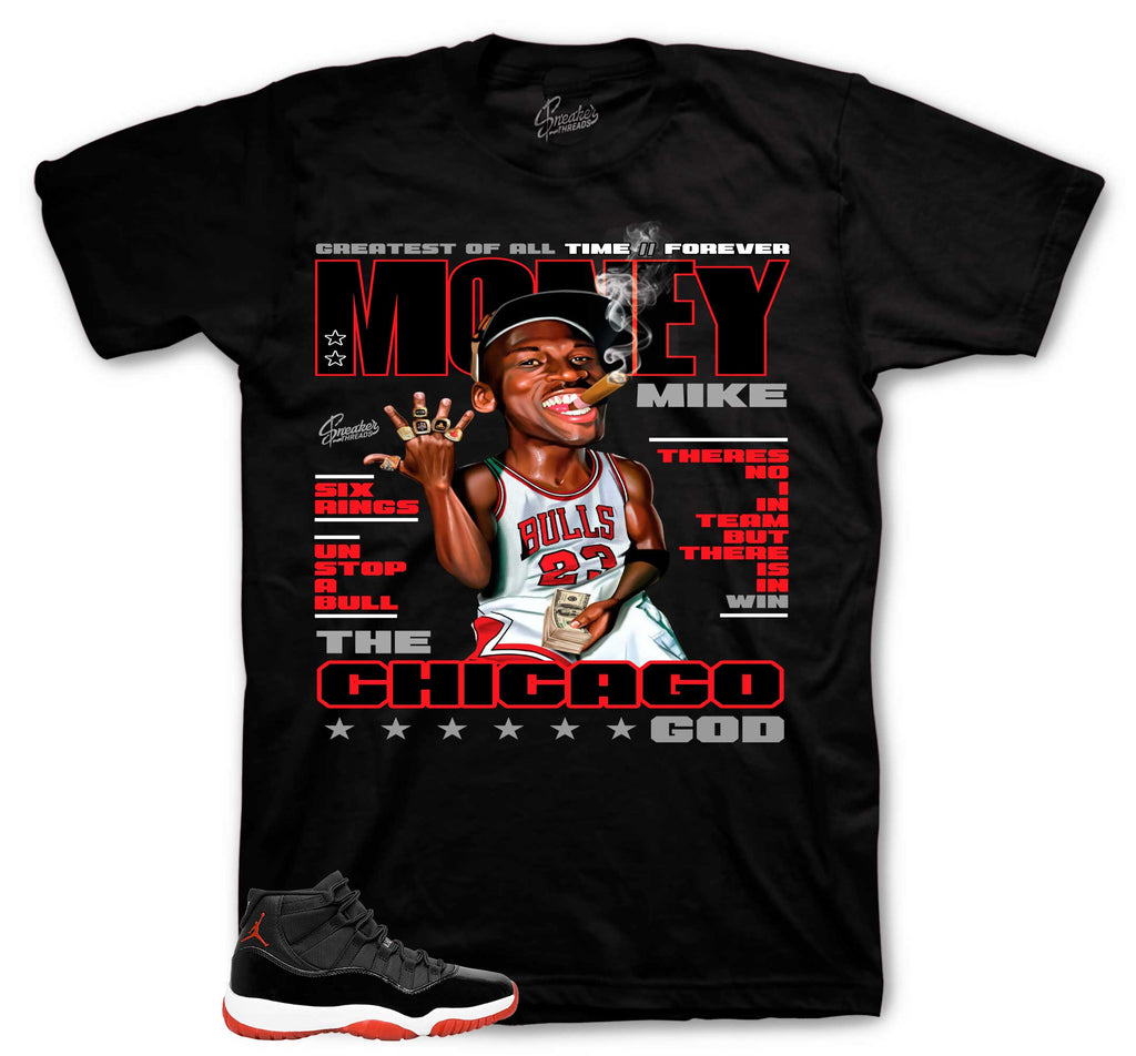 Retro 11 Bred Money Mike Shirt