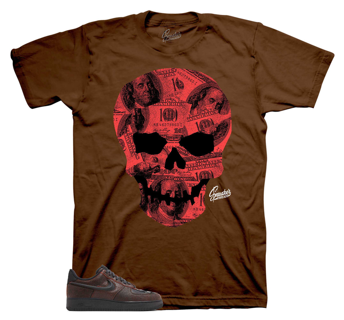 Air Force 1 Halloween Skull Money Shirt