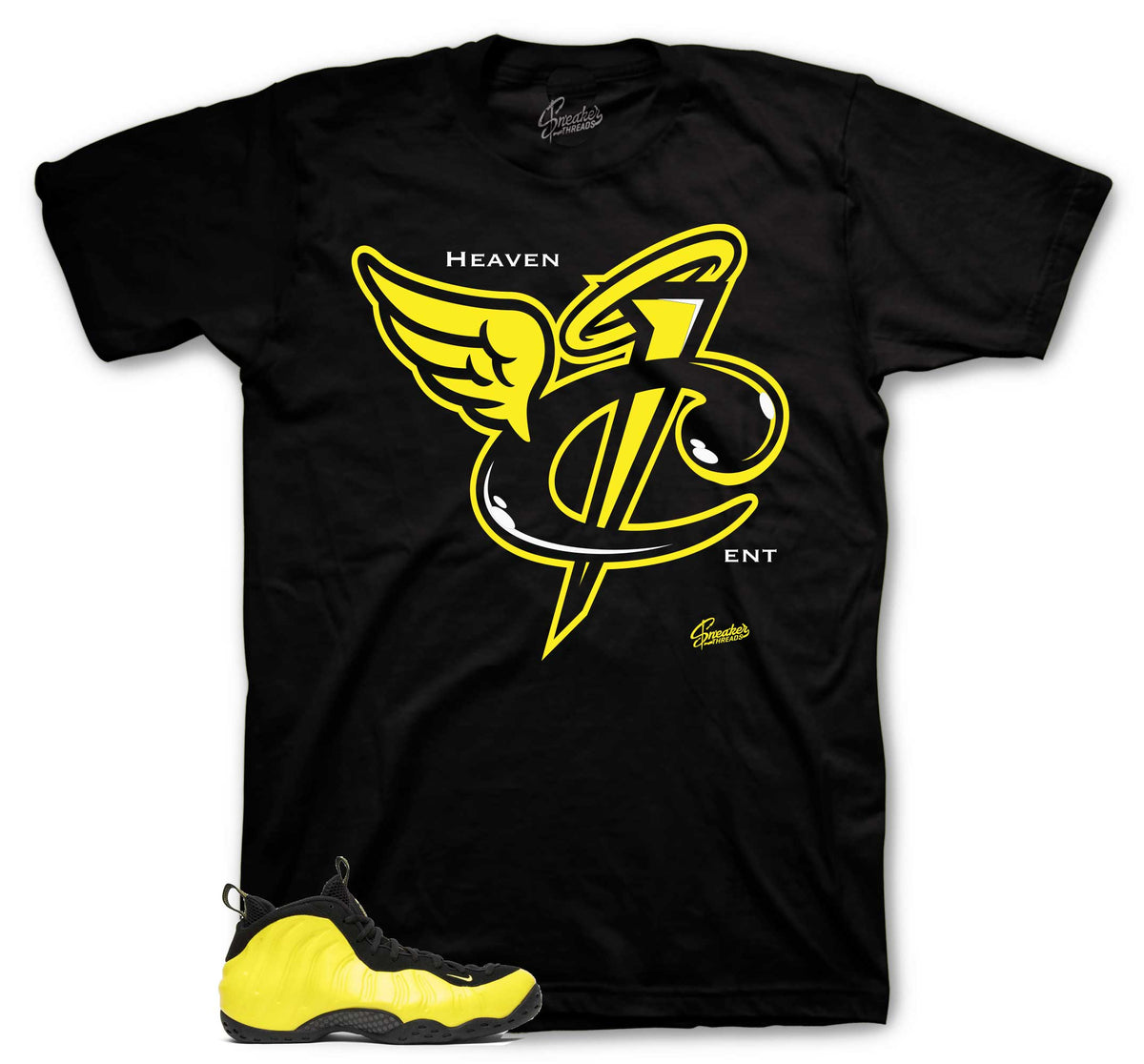 Foamposite Optic Yellow Heaven Cent Shirt
