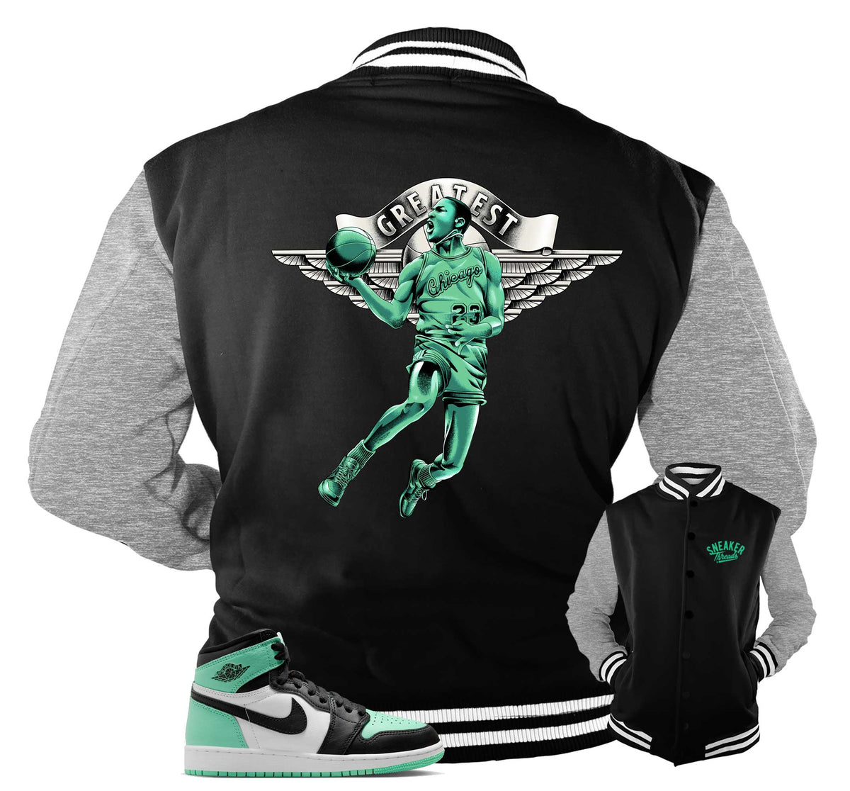 Retro 1 Green Glow Greatest Jacket