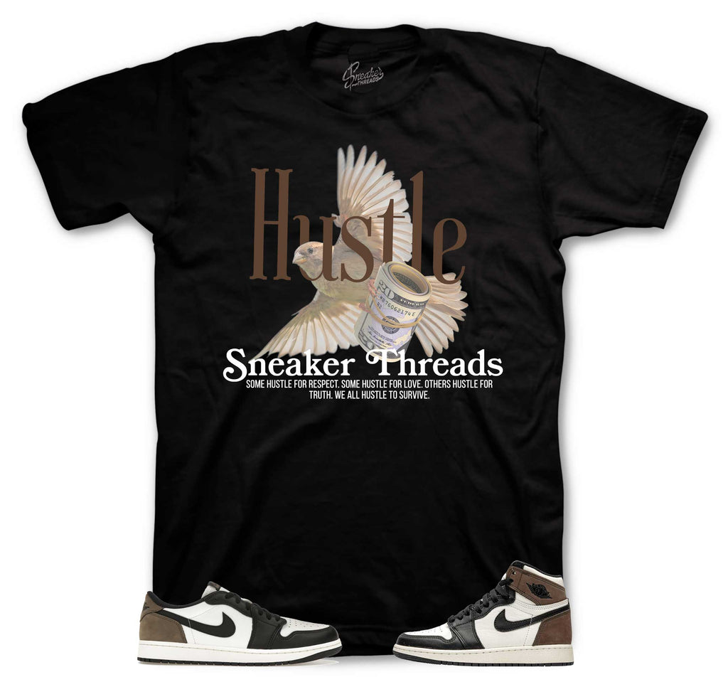 Retro 1 Mocha Hustle Bird Shirt