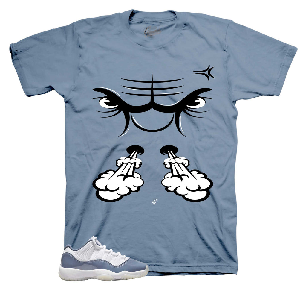Retro 11 Low Diffused Blue Raging Face Shirt