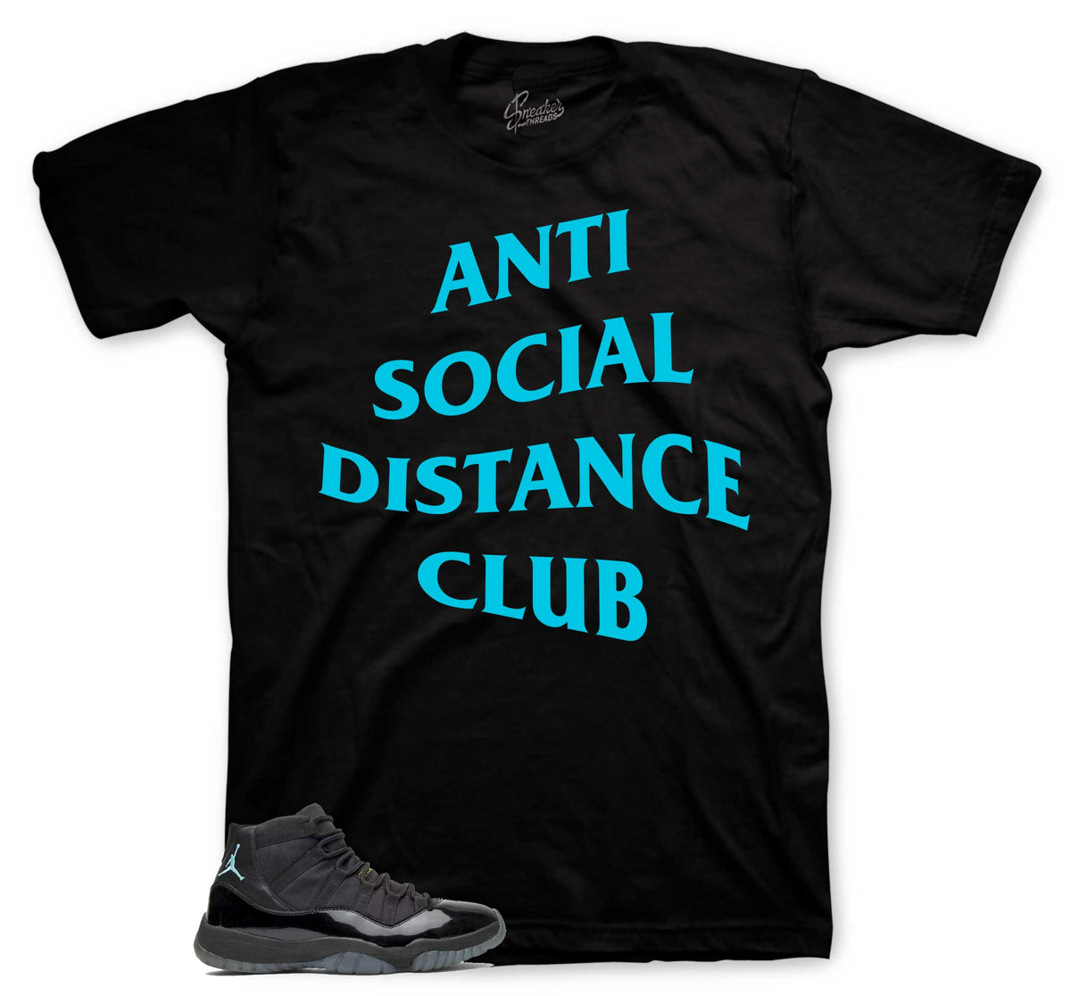 Retro 11 Gamma Blue Social Distance Shirt