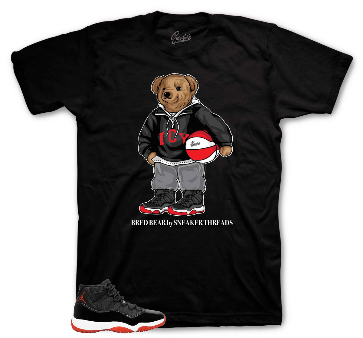 Retro 11 Bred Bear Shirt