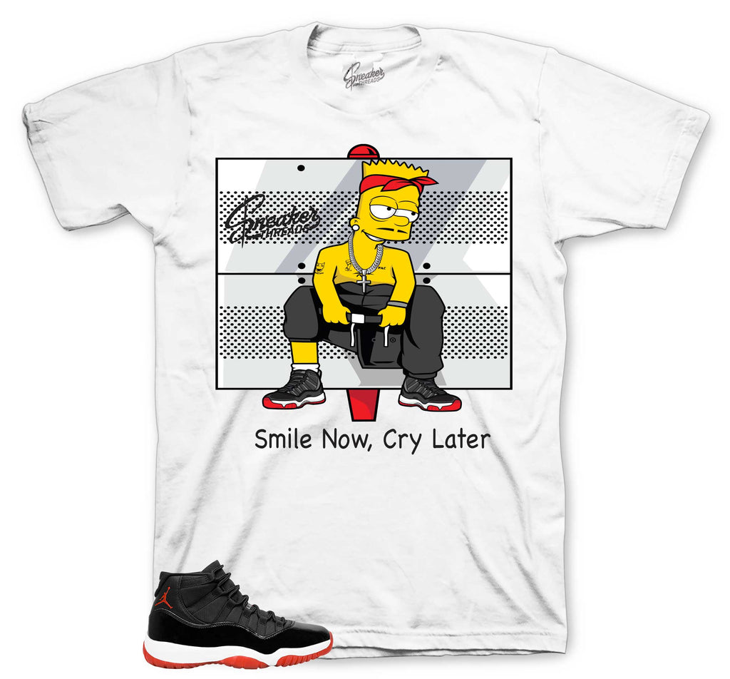 Retro 11 Bred Smile Now Shirt