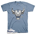 Retro 11 Low Diffused Blue War Bully Shirt