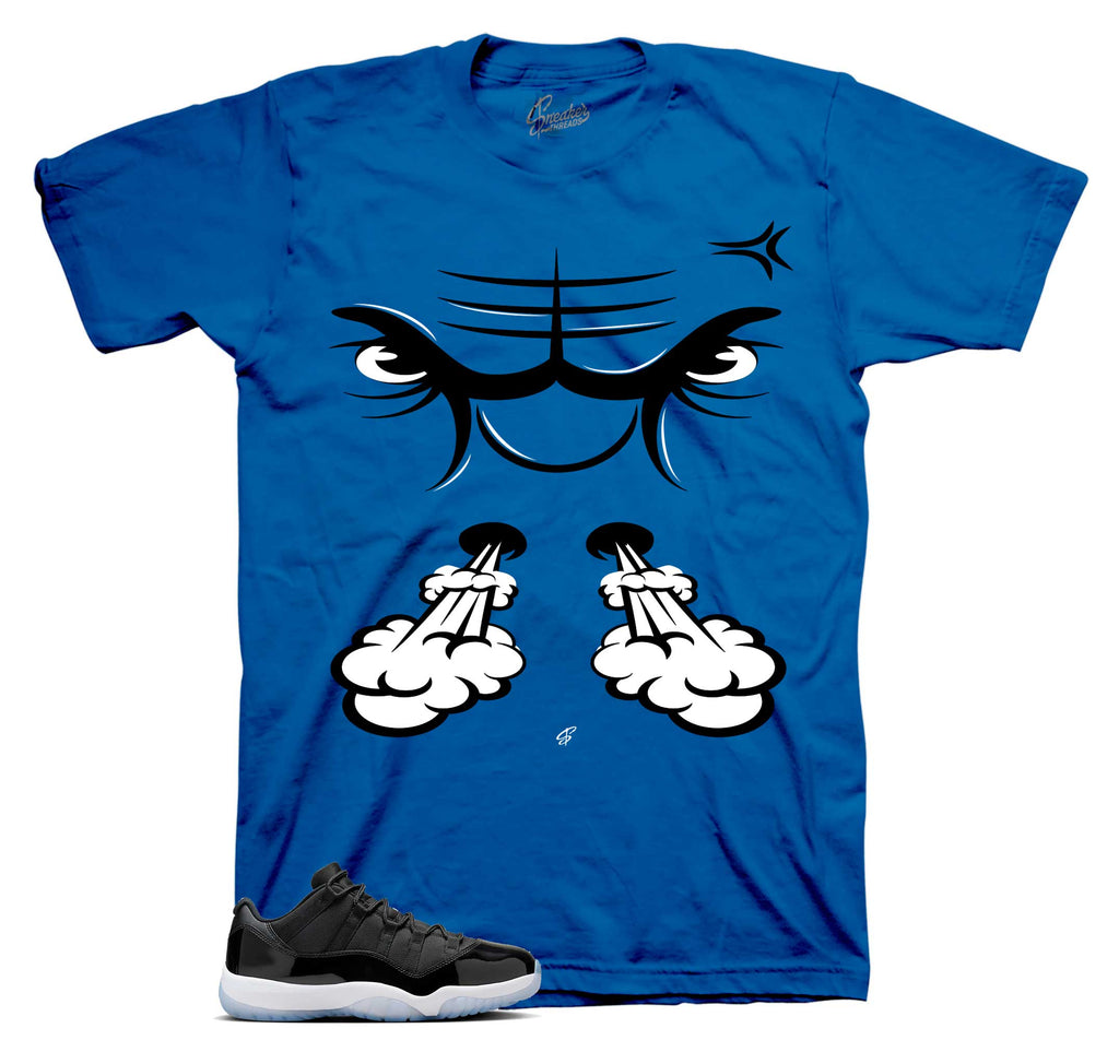 Retro 11 Low Space Jam Raging Face Shirt