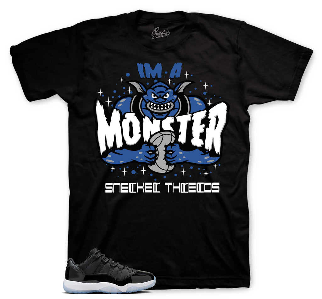 Retro 11 Low Space Jam Monster Shirt