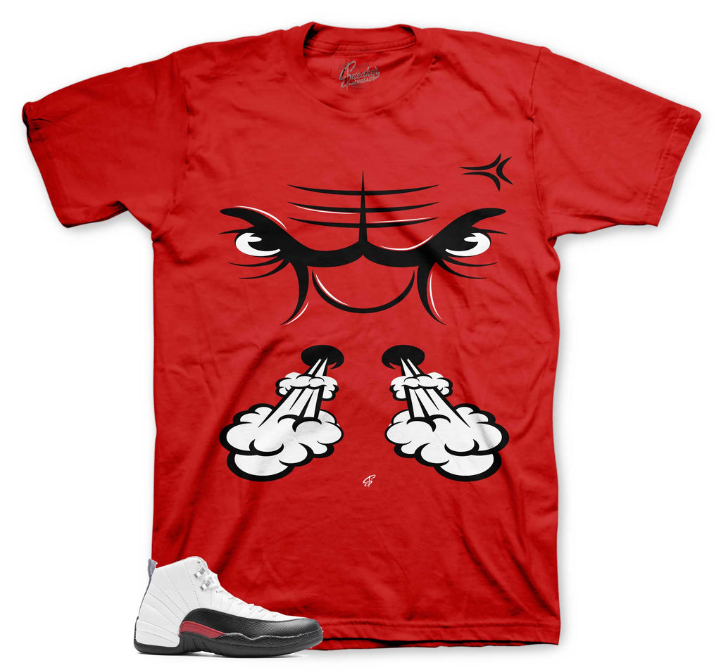 Retro 12 Taxi Flip Raging Face Shirt