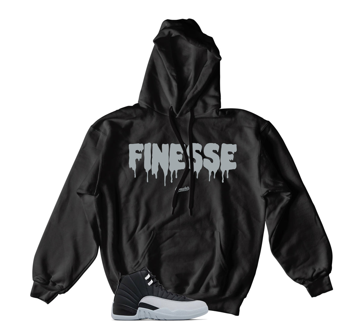 Retro 12 Wolf Grey Finesse Hoody