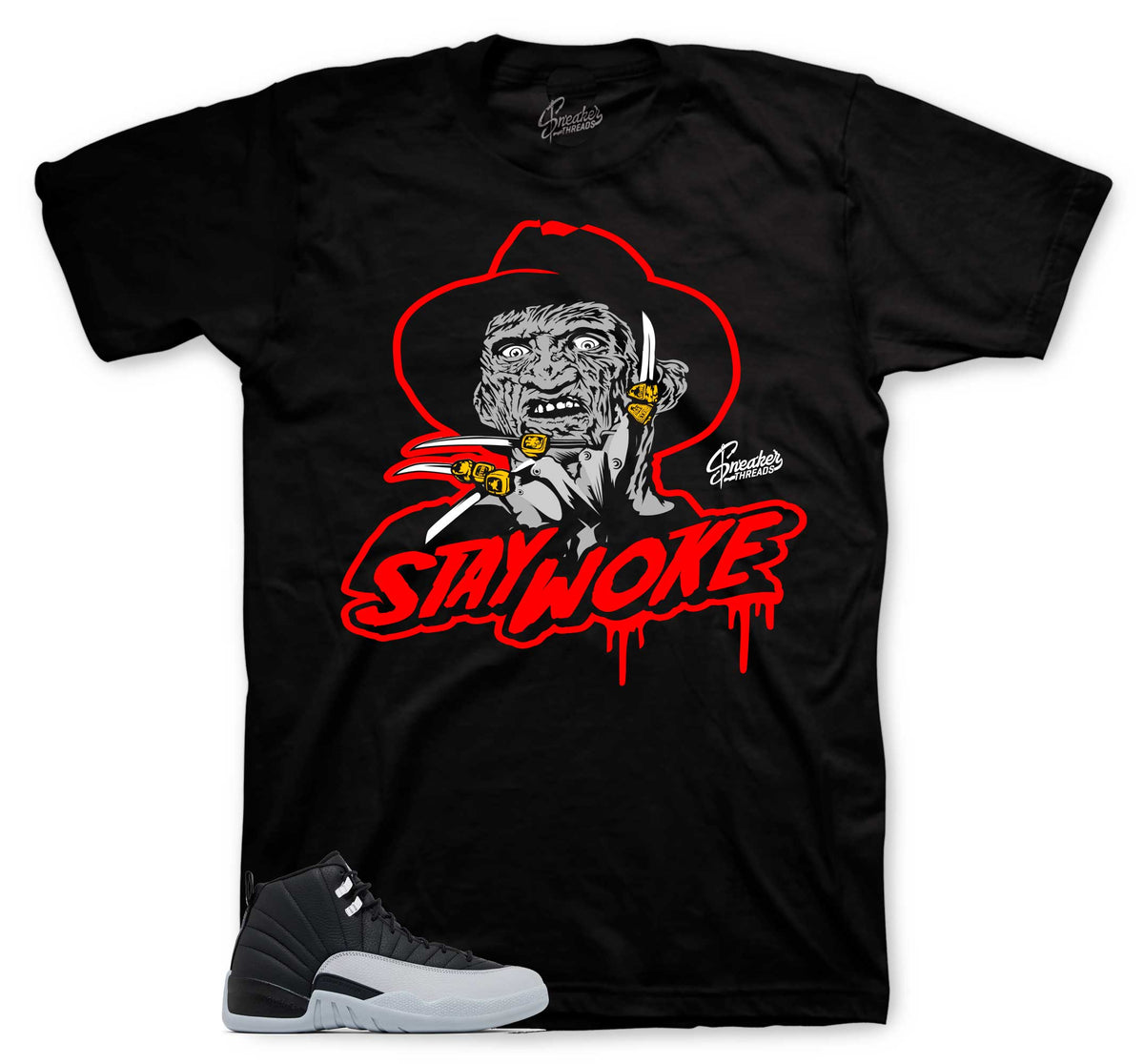 Retro 12 Wolf Grey Stay Woke Shirt