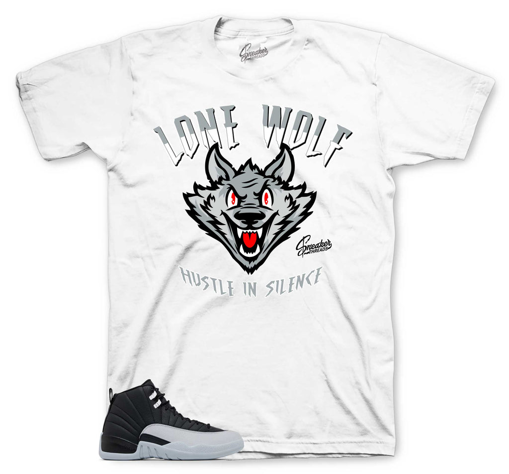 Retro 12 Wolf Grey Lone Wolf Shirt