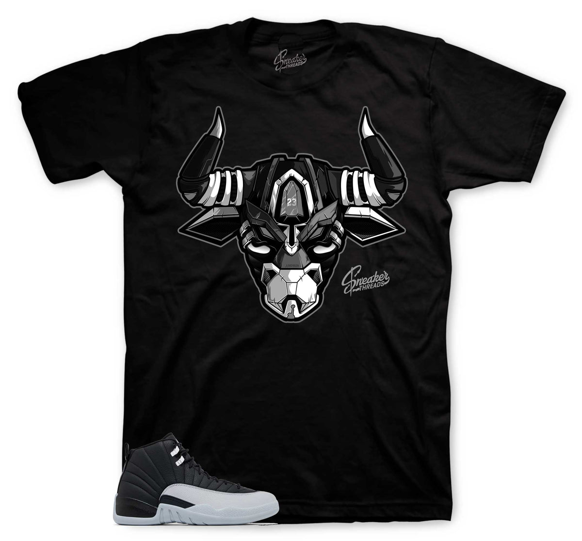 Retro 12 Wolf Grey War Bully Shirt