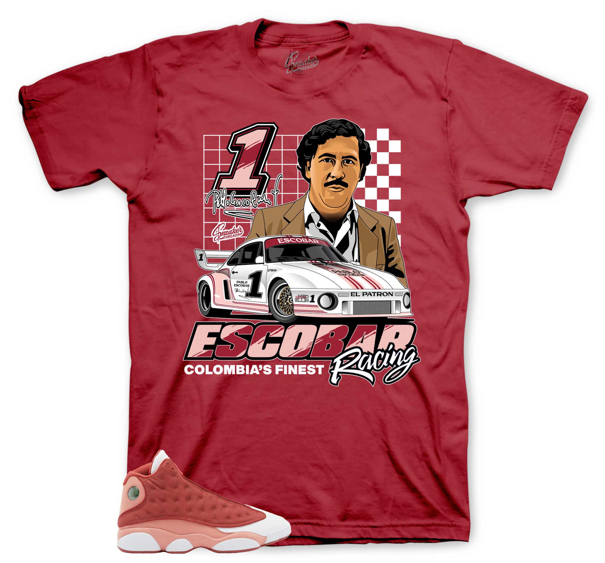 Retro 13 Dune Red Champ Racing Shirt