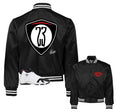 Retro 14 Black Toe Shield Satin Jacket