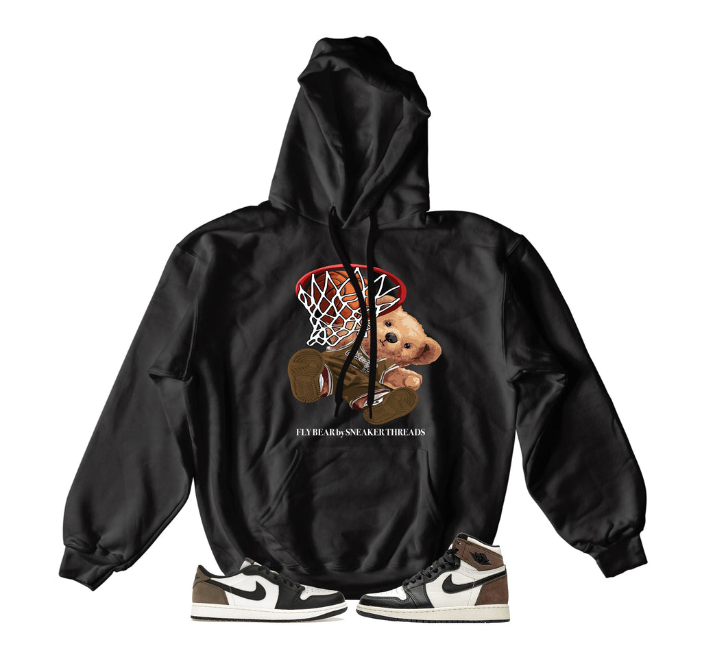 Retro 1 Mocha Fly Bear Hoody