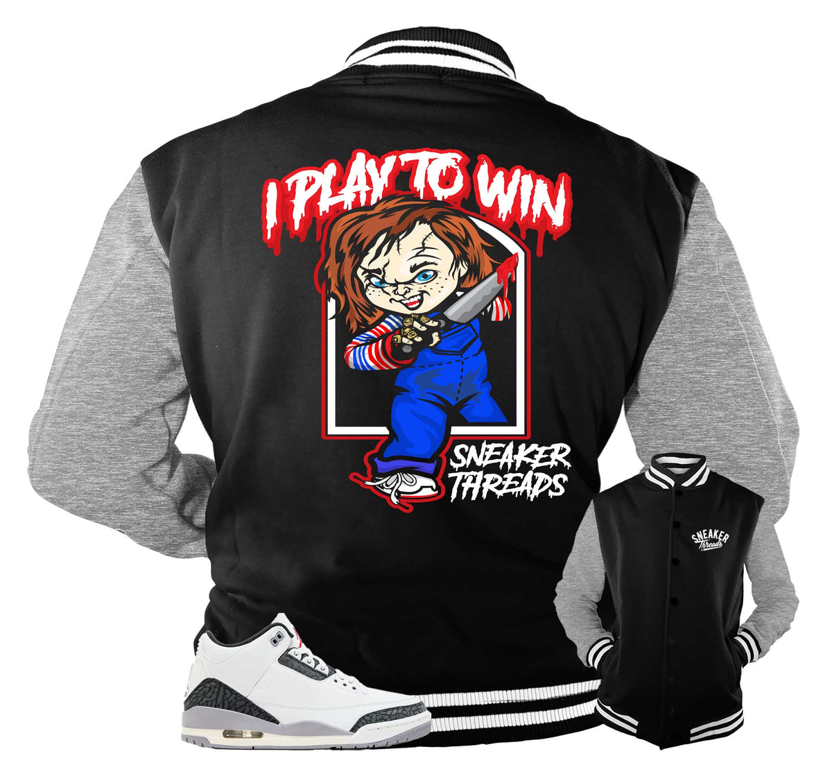 Retro 3 Cement Gray Play To Win Jacket