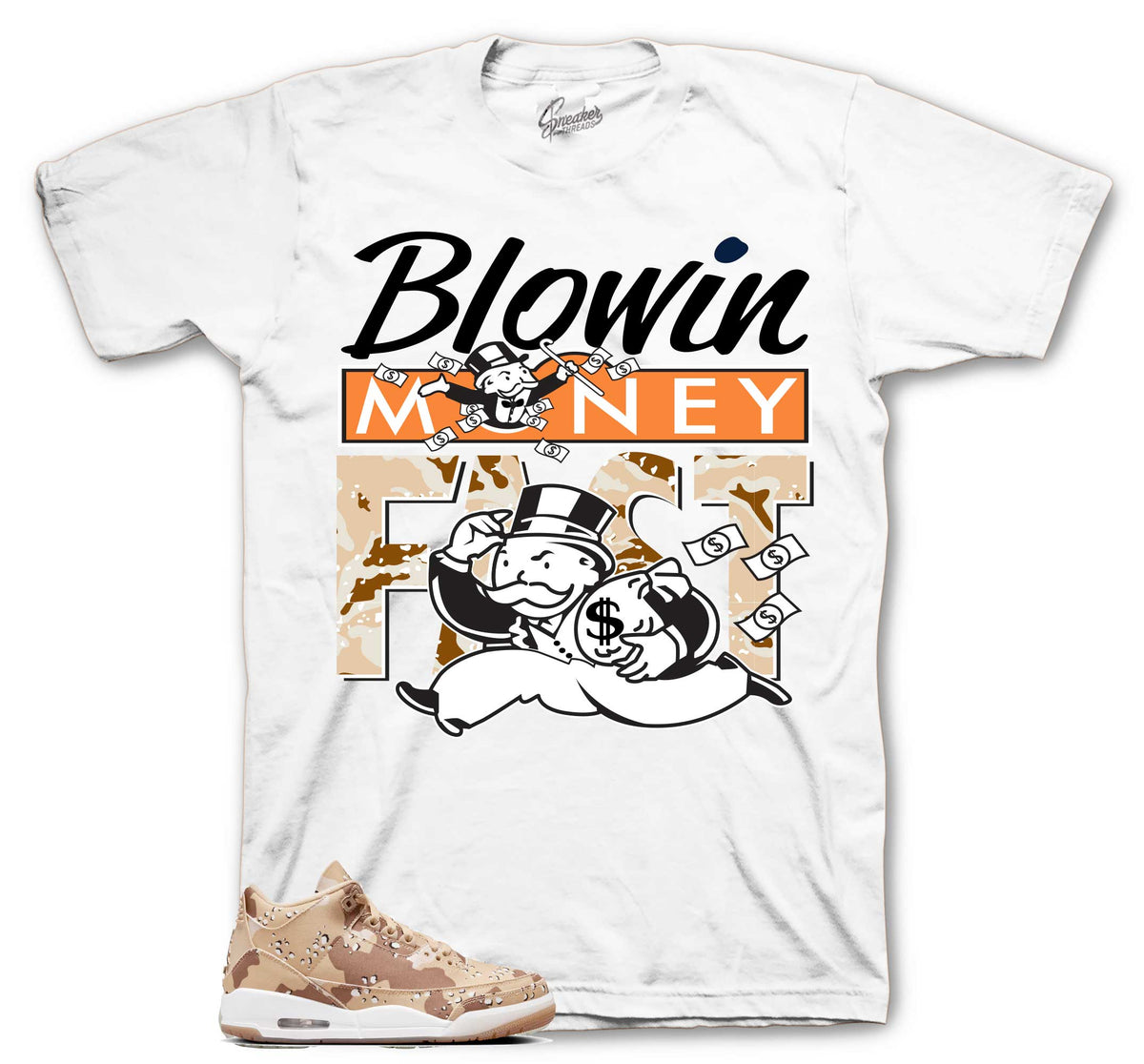 Retro 3 Desert Camo BMF Shirt