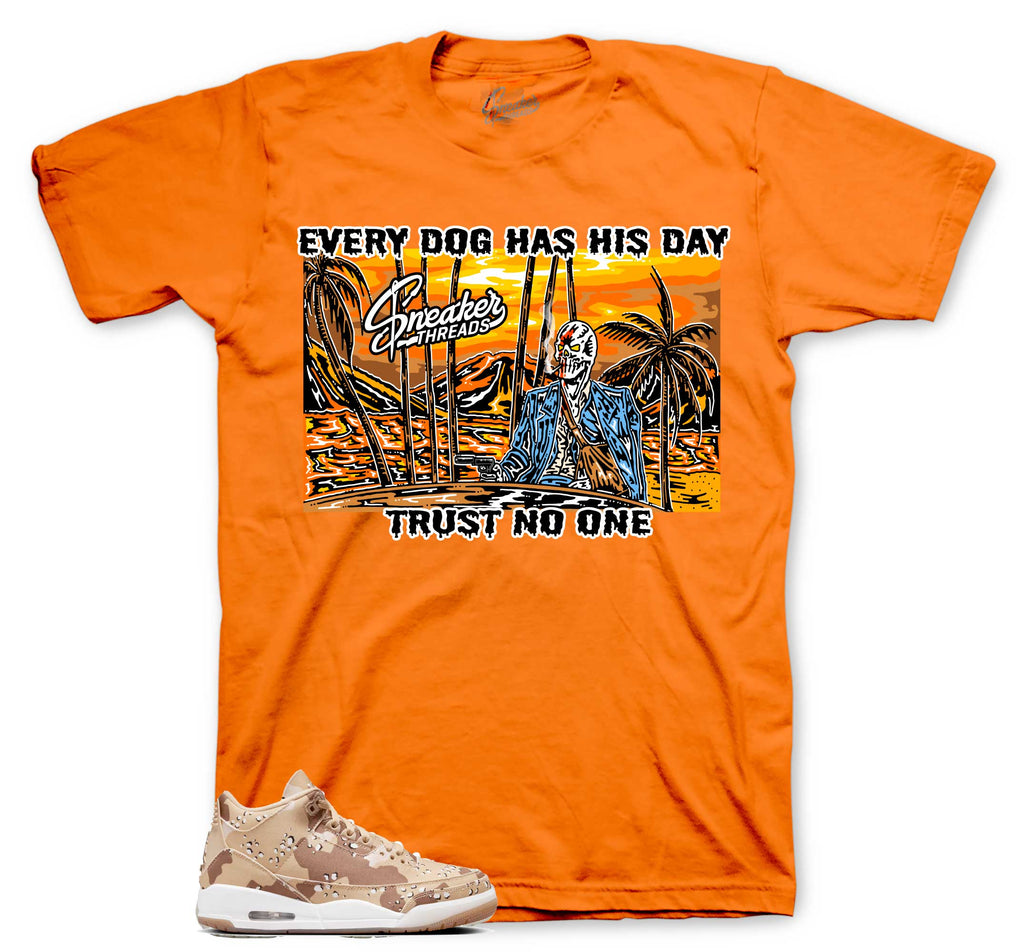 Retro 3 Desert Camo Every Dog Shirt