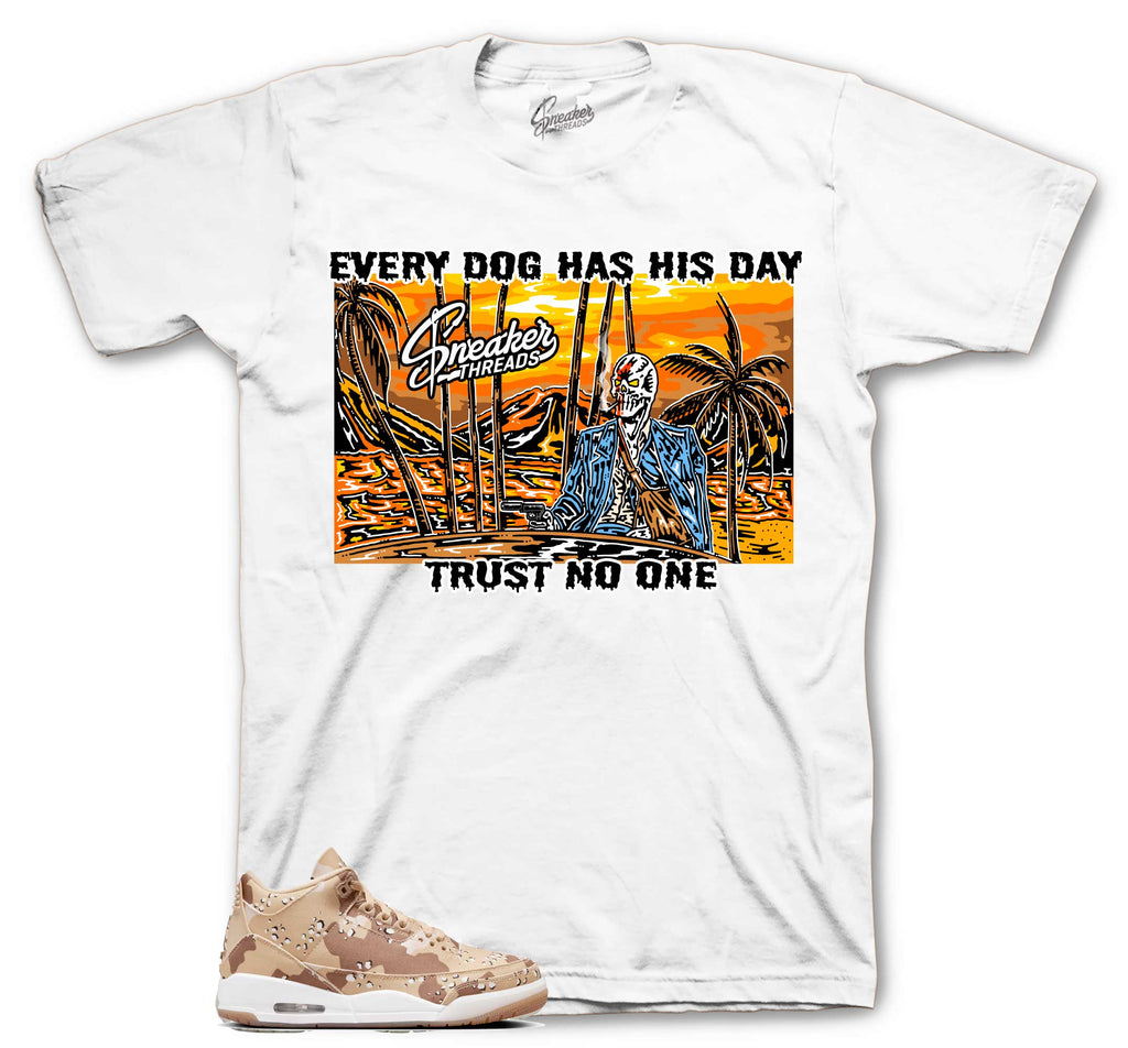 Retro 3 Desert Camo Every Dog Shirt