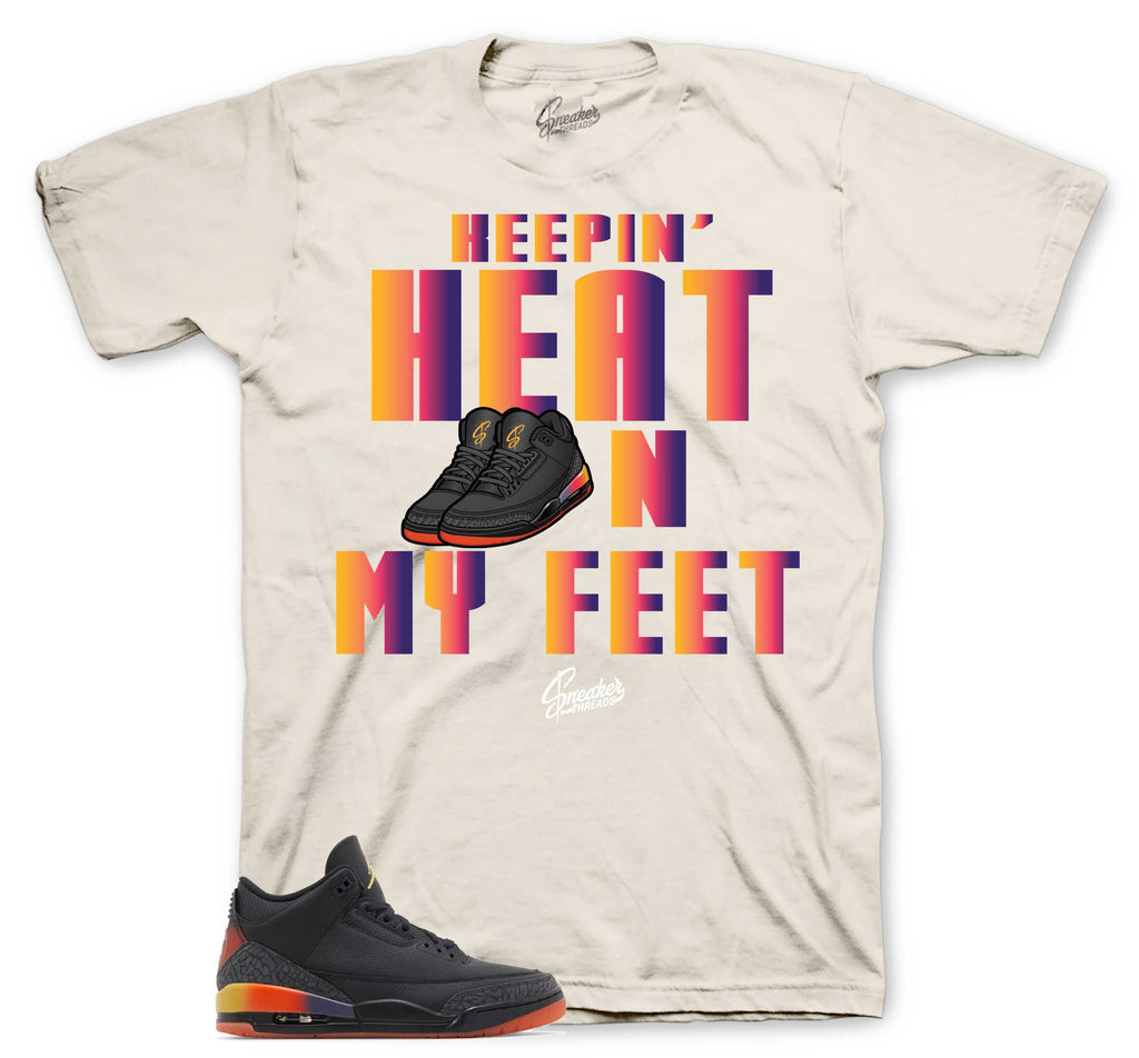 Retro 3 Rio Heat On My Feet Shirt