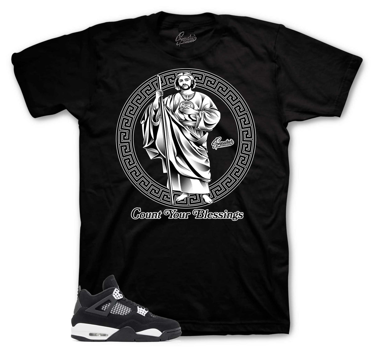 Retro 4 White Thunder San Judas Shirt