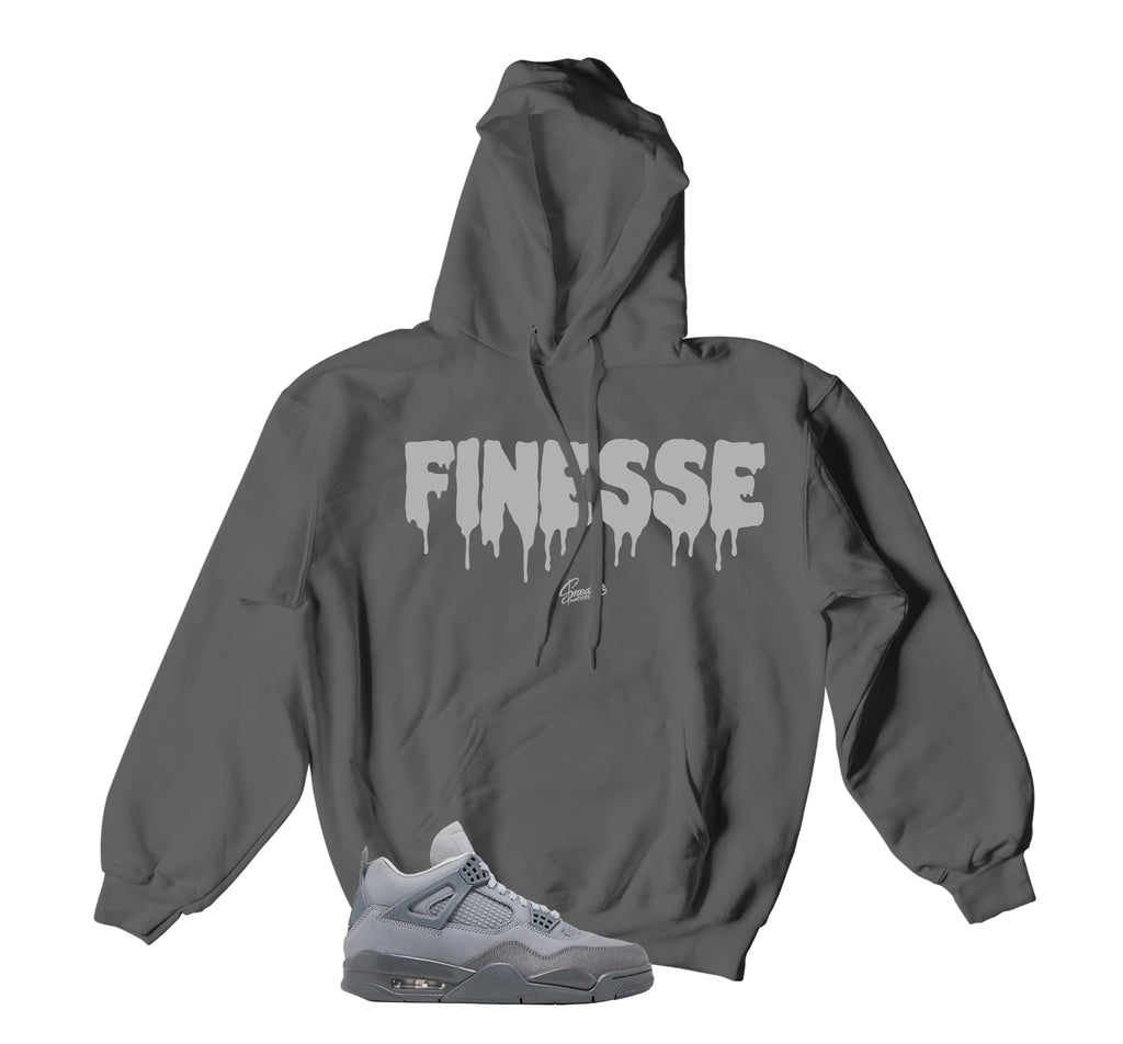 Retro 4 Wet Cement Finesse Hoody