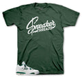 Retro 4 Oxidized Green ST logo Shirt