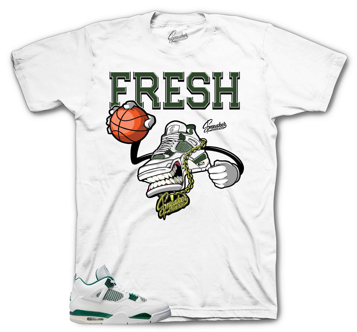 Retro 4 Oxidized Green Fly Kicks Shirt