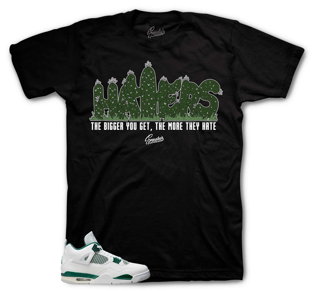 Retro 4 Oxidized Green Haters Shirt