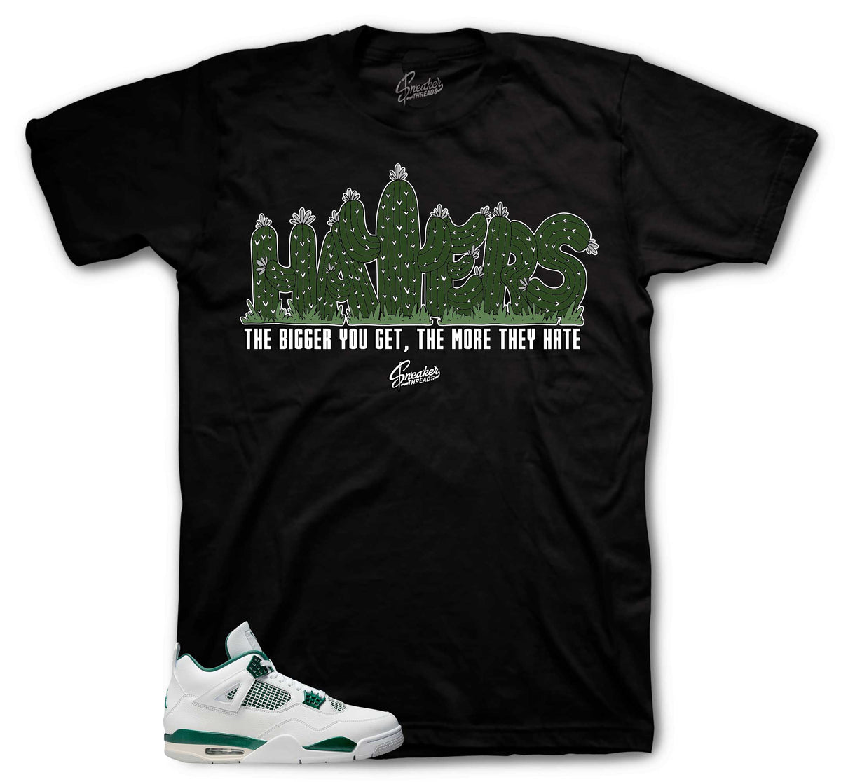 Retro 4 Oxidized Green Haters Shirt