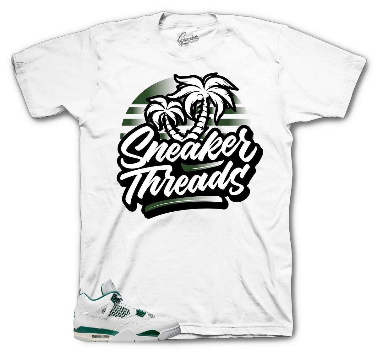 Retro 4 Oxidized Green ST Palms Shirt
