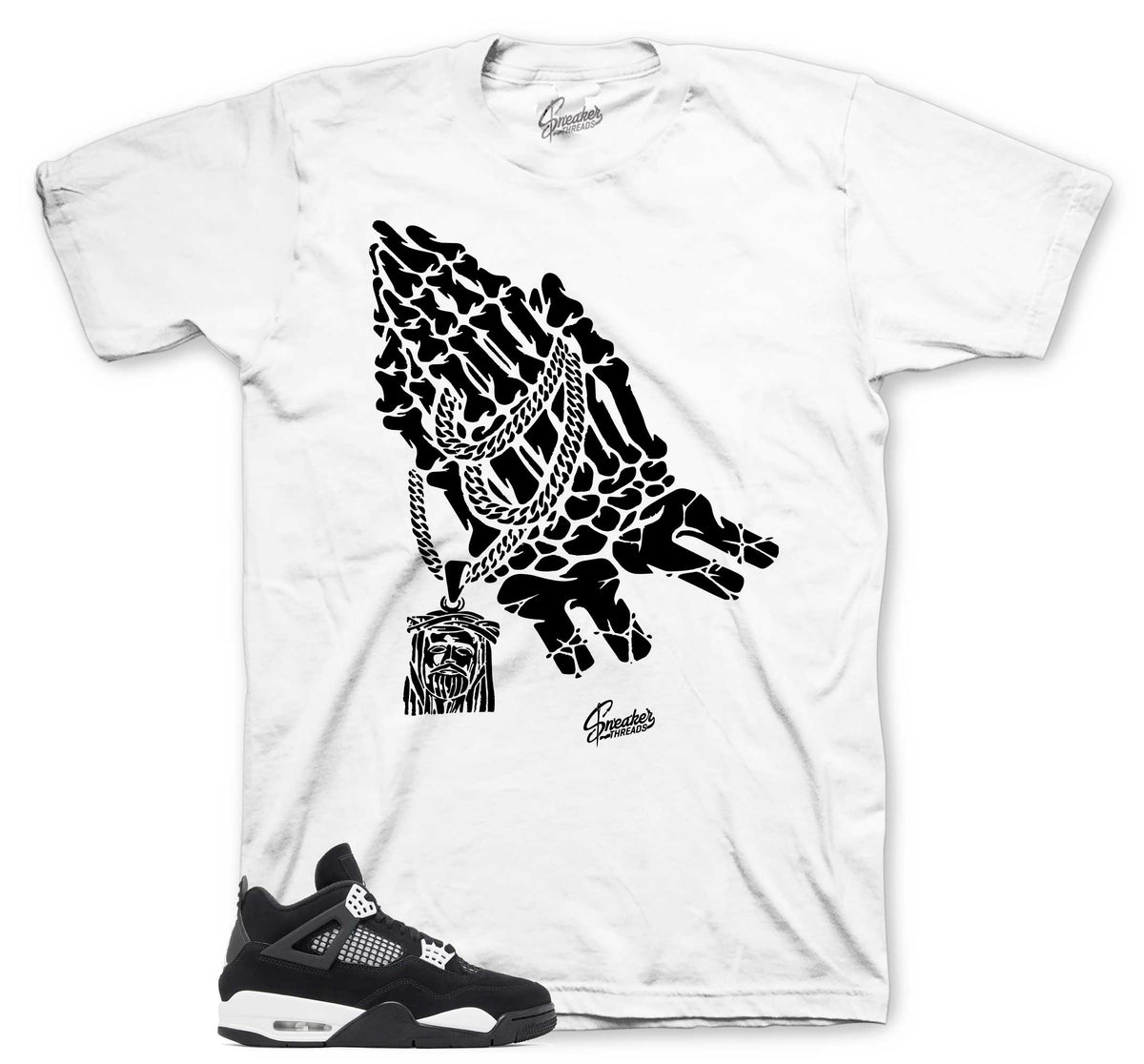 Retro 4 White Thunder Pray Shirt