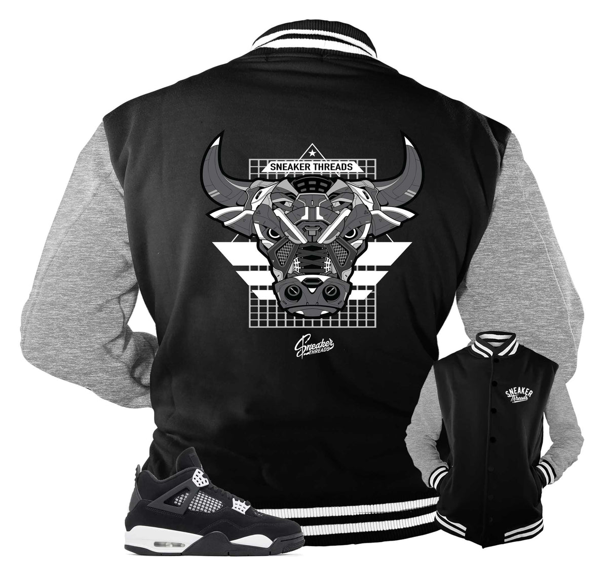 Retro 4 White Thunder War Bully Jacket
