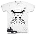 Retro 4 White Thunder Raging Face Shirt