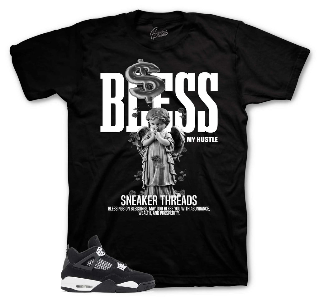 Retro 4 White Thunder Bless My Hustle Shirt