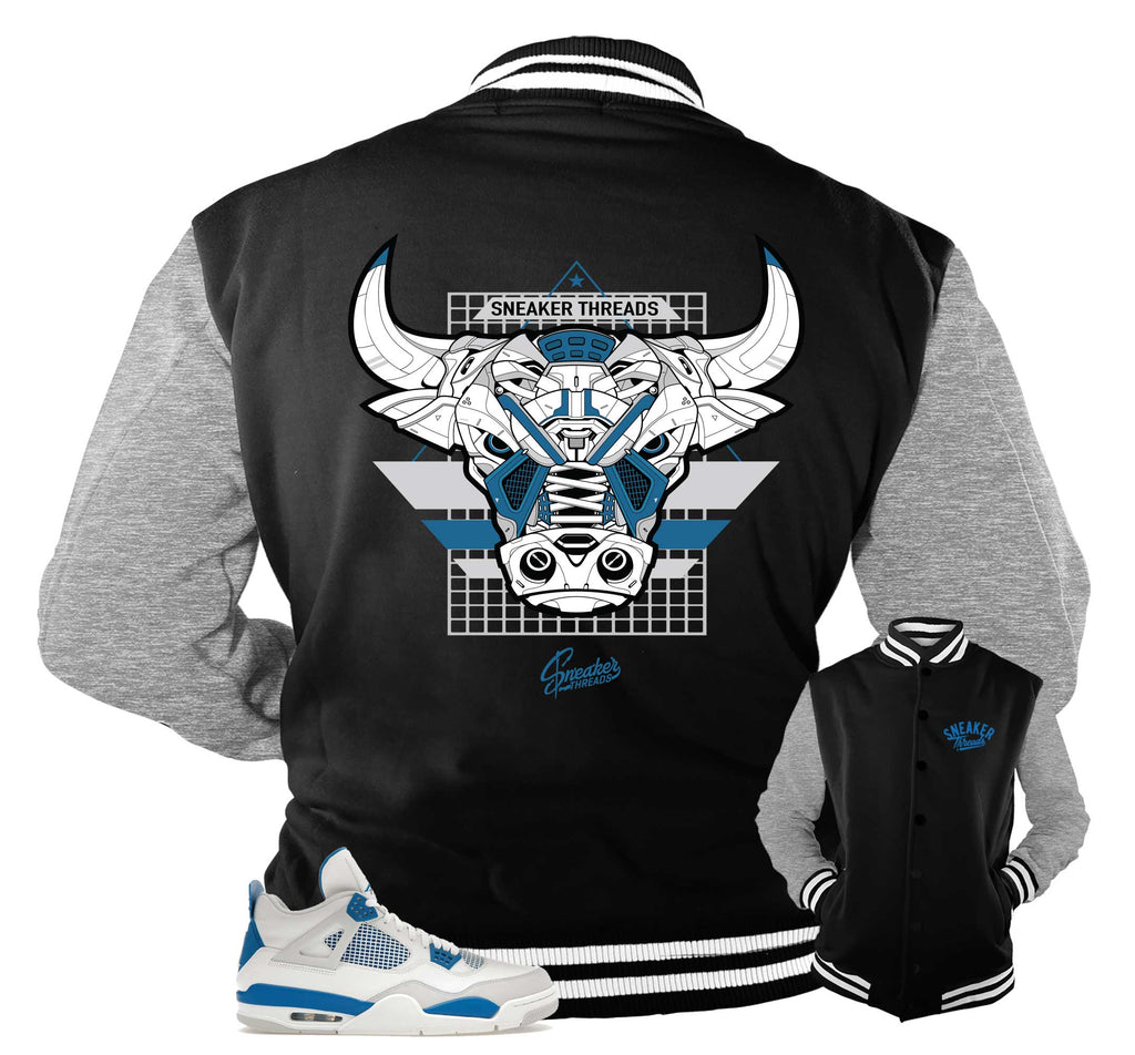 Retro 4 Industrial Blue War Bully Jacket
