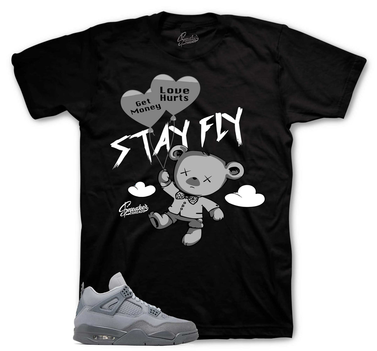 Retro 4 Wet Cement Money Over Love Shirt