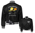 Retro 4 White Thunder Strikes Satin Jacket