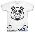 Retro 6 White Black ST Bear Shirt