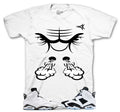 Retro 6 White Black Raging Face Shirt