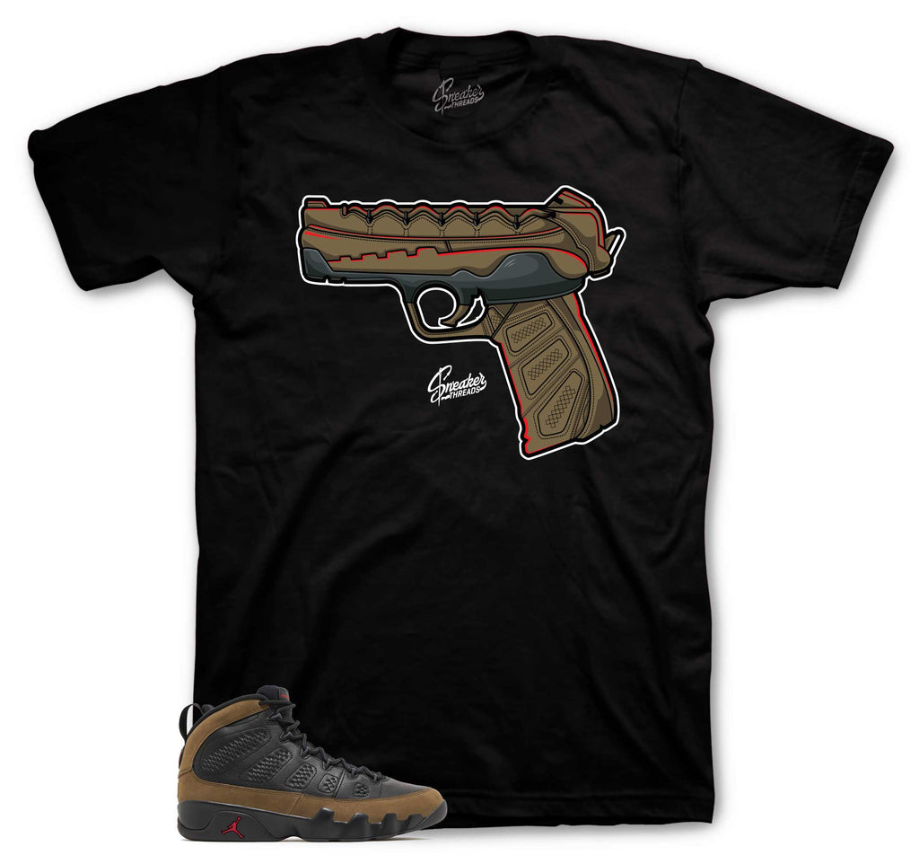 Retro 9 Olive 9mm Shirt