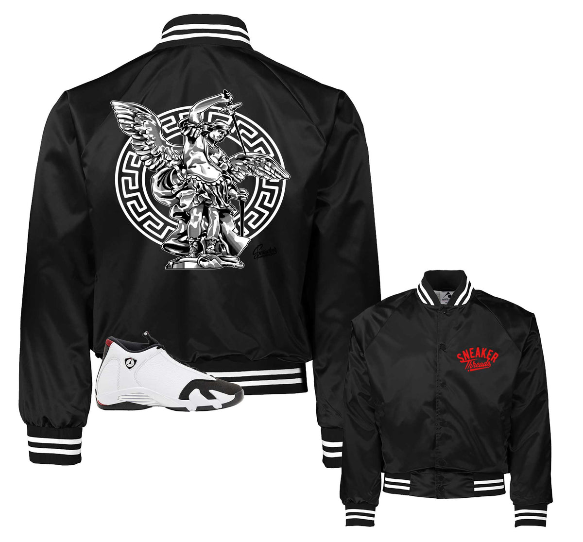 Retro 14 Black Toe Archangel Satin Jacket