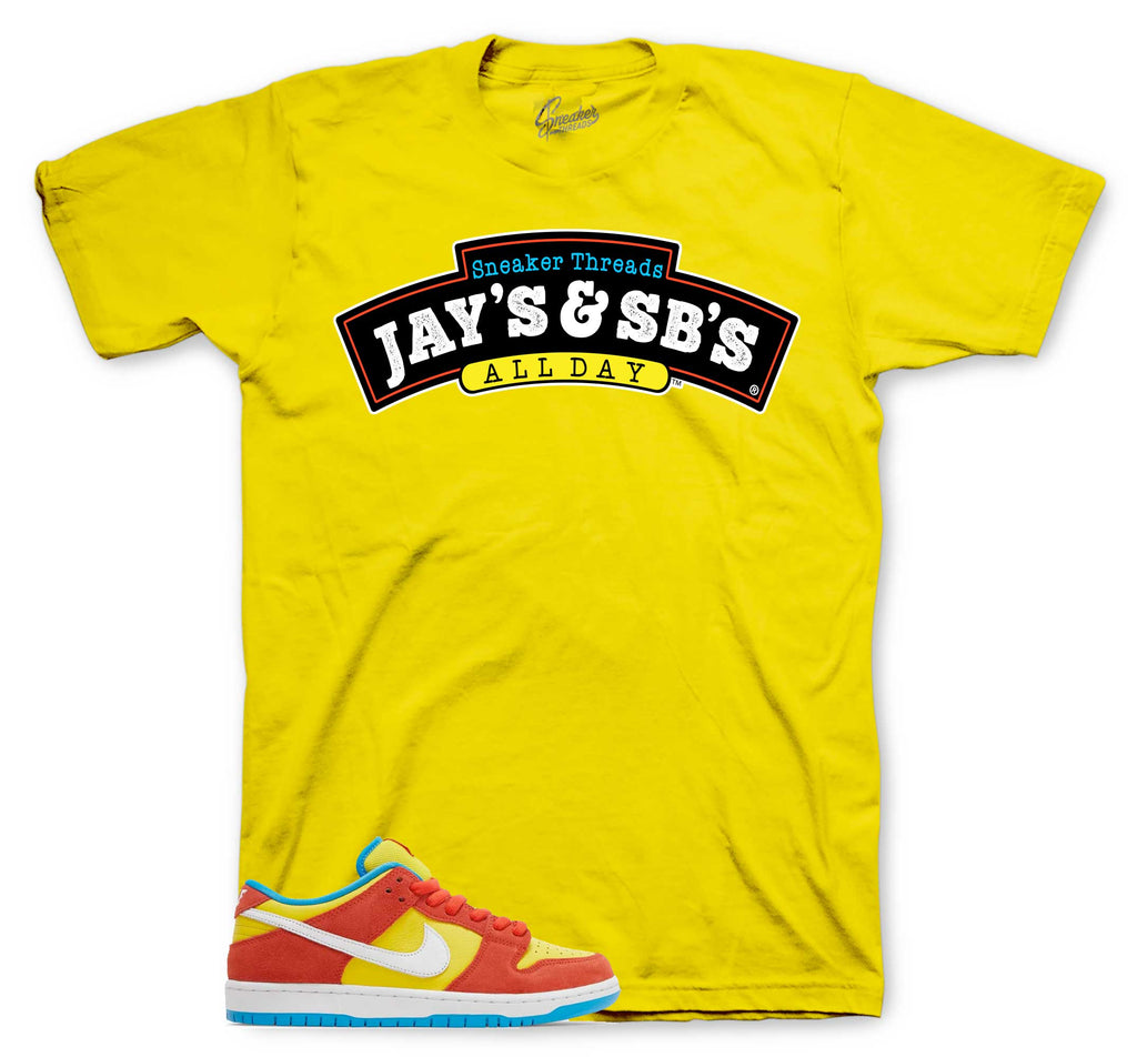 Dunk SB Low Bart Jays & Sbs Shirt