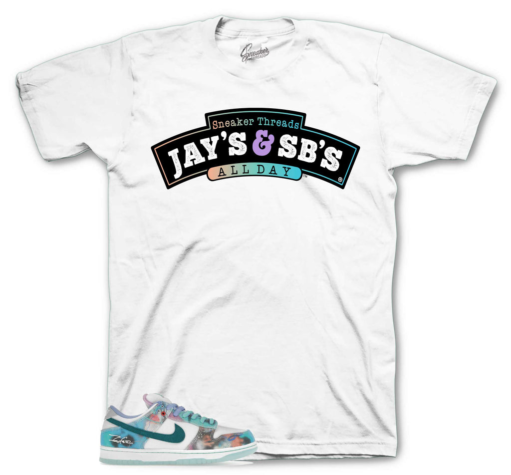 Dunk SB Low Bleached Aqua Jays & SBs Shirt