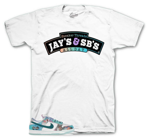 Dunk SB Low Bleached Aqua Jays & SBs Shirt